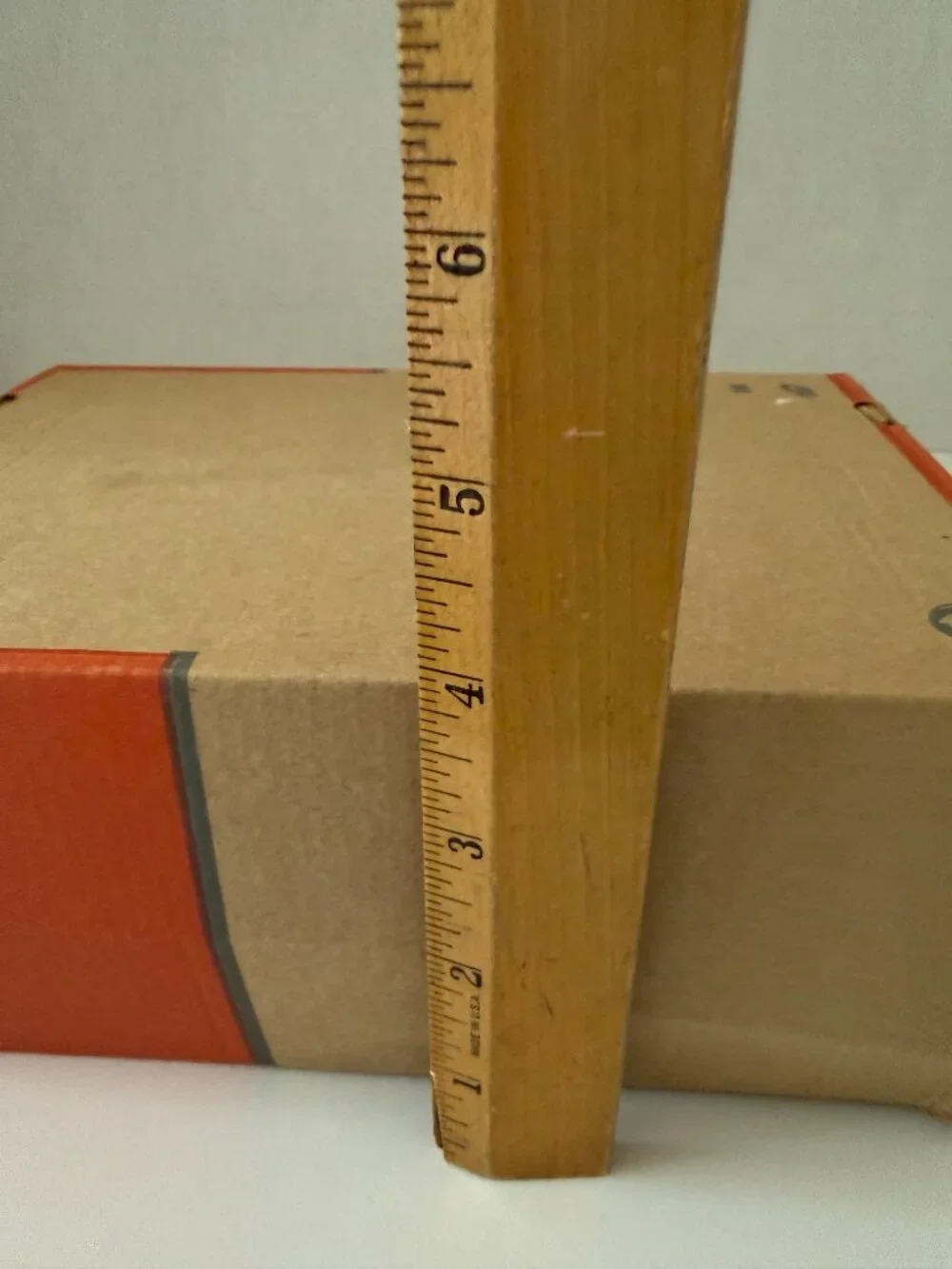 Vtg Nike empty shoebox in classic orange & brown eco-friendly design Just Do It
